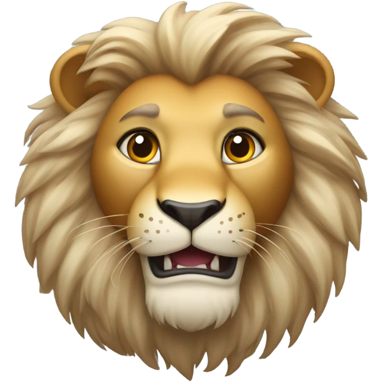 Lion smirk emoji