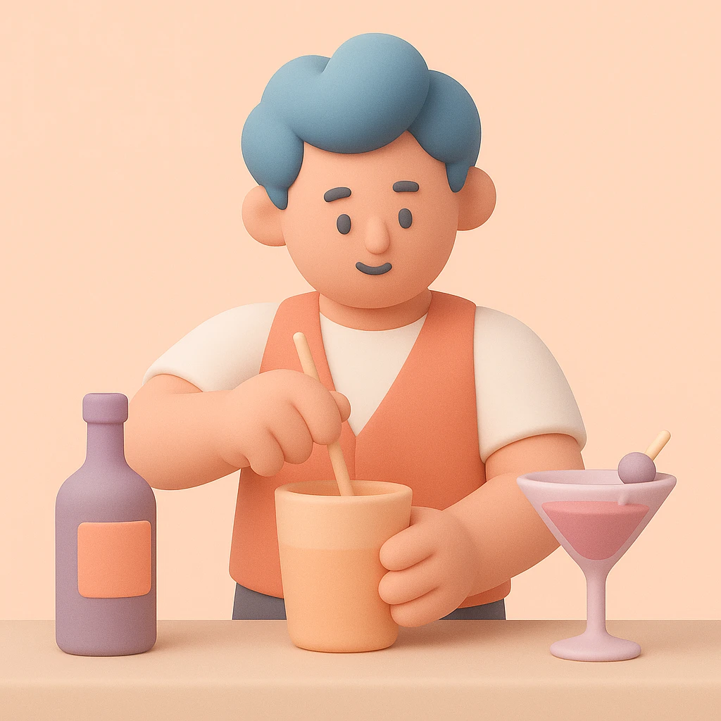 bartender mixing drinks emoji