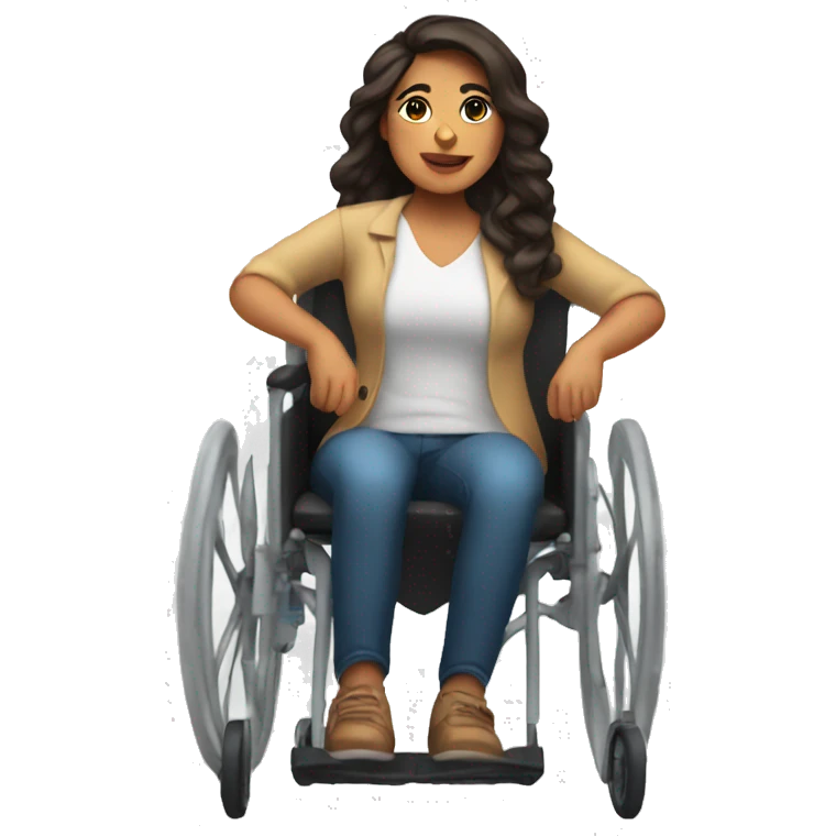 latina in wheelchair emoji