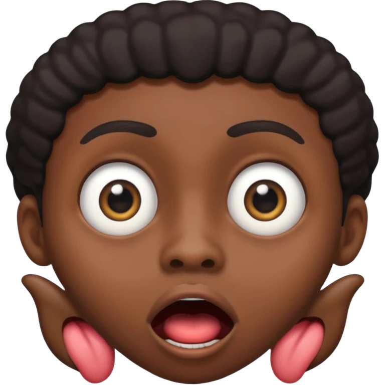 over react black person emoji