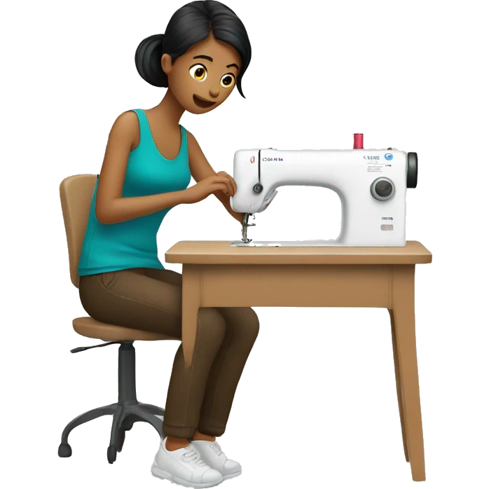 Sewing a pair of pants emoji