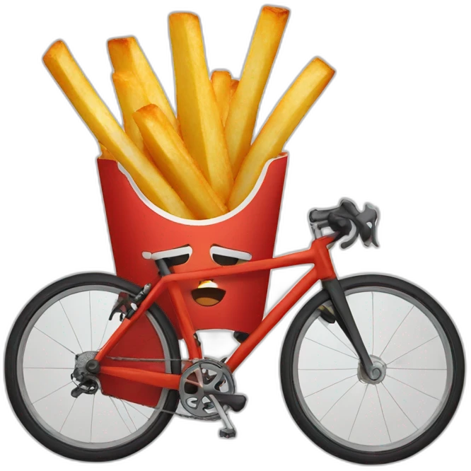 fries cycling emoji