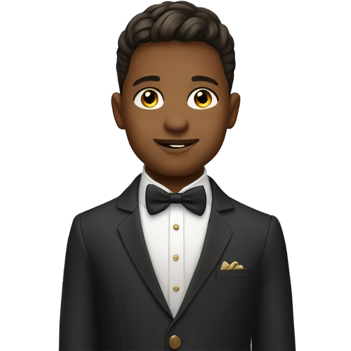 charming boy with elegant watch emoji