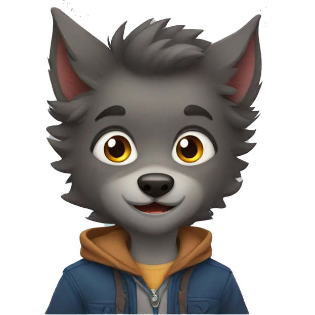 cute little boy Werewolf emoji