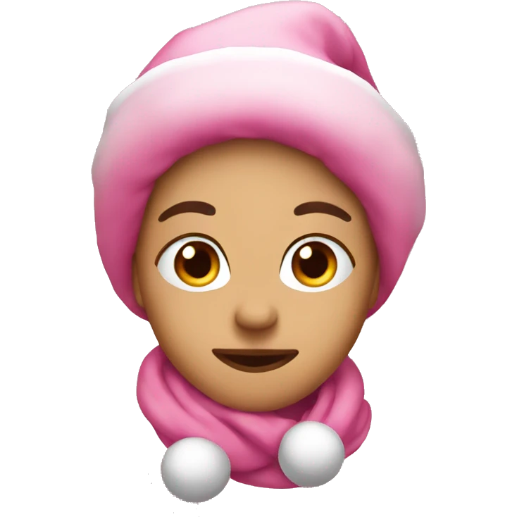pink christmas emoji