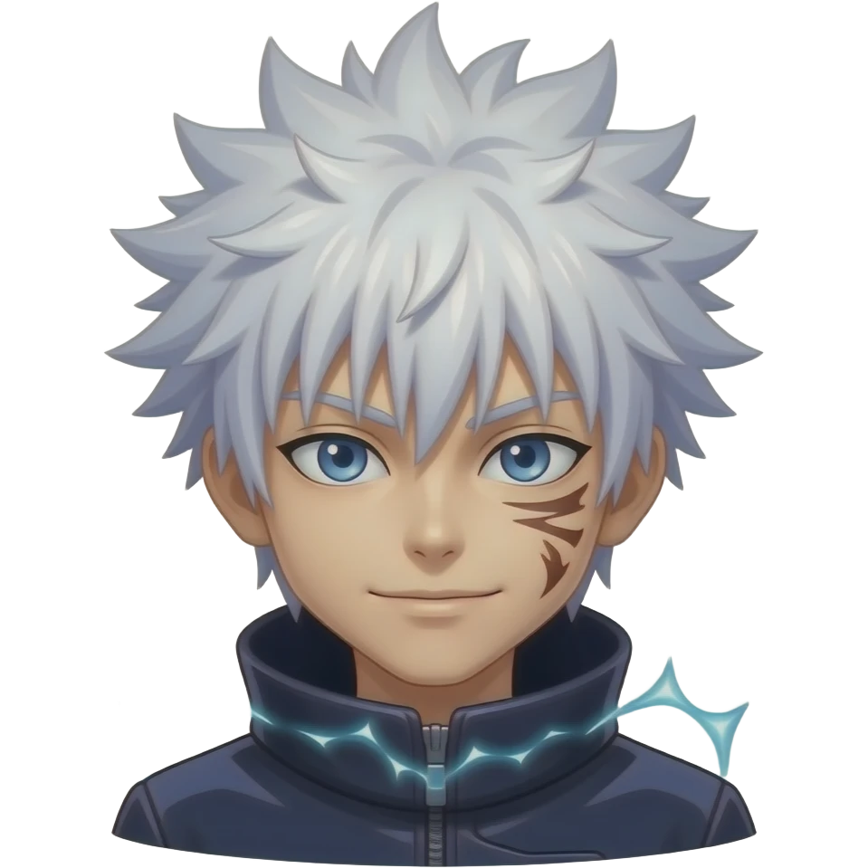 Black flaş from jjk emoji