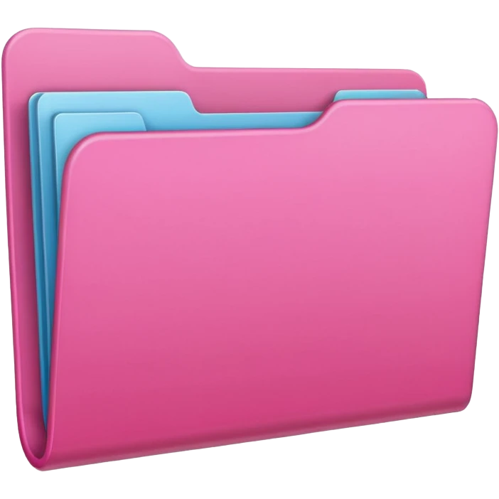 Empty pink folder emoji