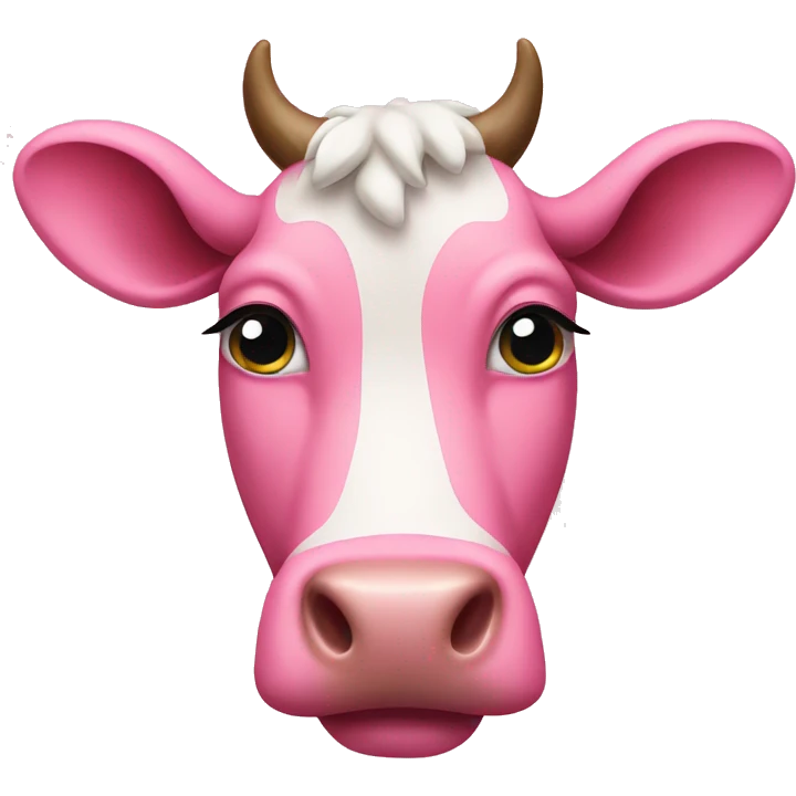 pink cow emoji