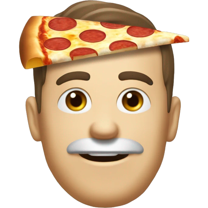 émoji tremblant avec une pizza et ou c'est écrit omg emoji