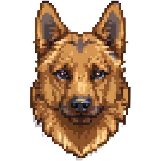 German shepherd dog head only emoji