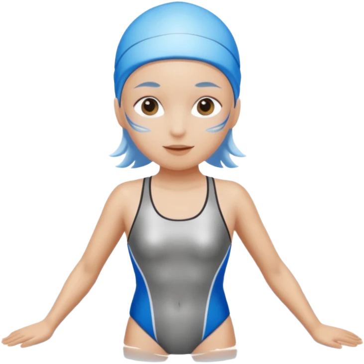 🏊‍♂️ transforme este emoji em todo prateado emoji