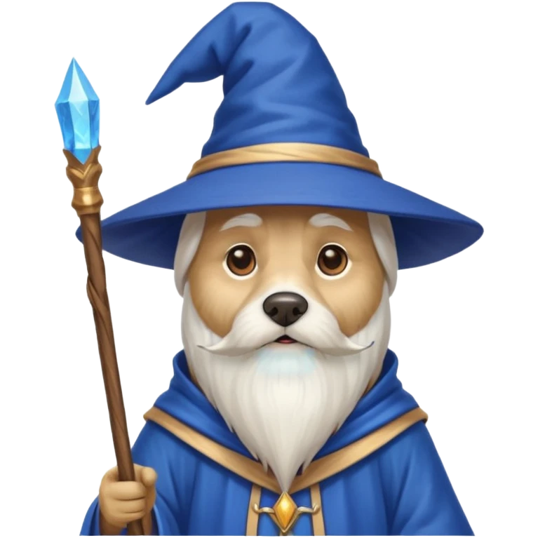 Dog wizard emoji