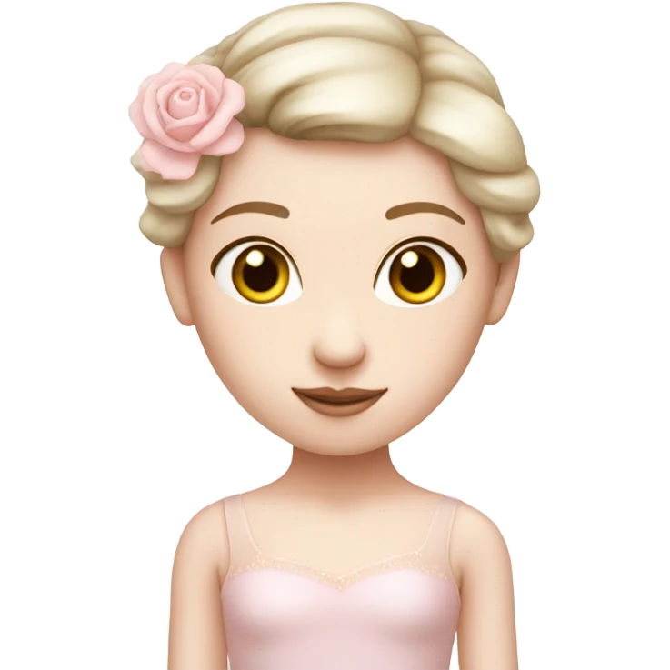 soft pink ballerina with fair skin  emoji