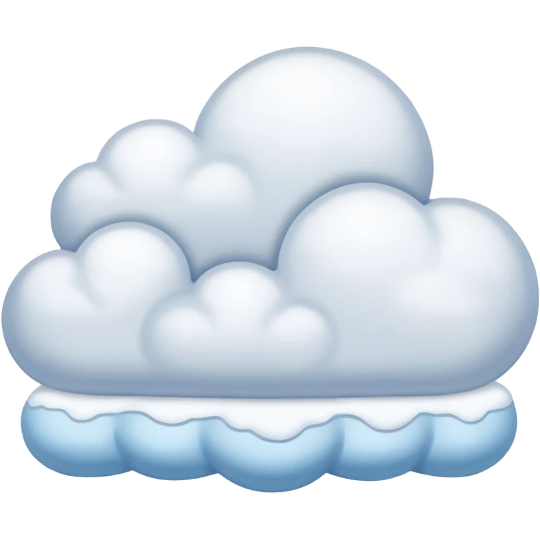 cloud snow emoji