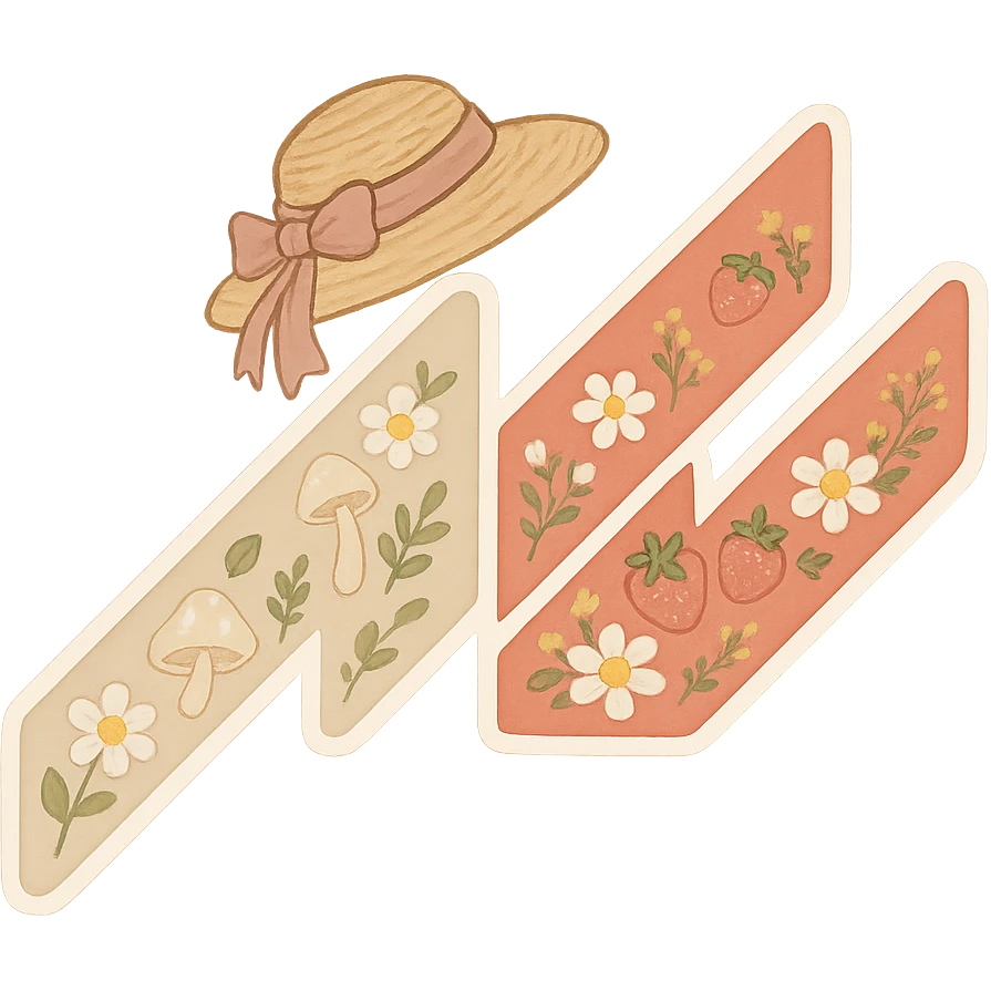 Using a transparent background, give the Assetto Corsa a cute Cottagecore makeover emoji