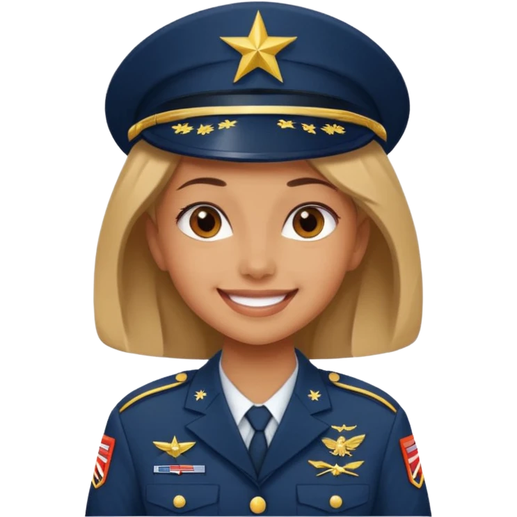 USA army cute girl emoji
