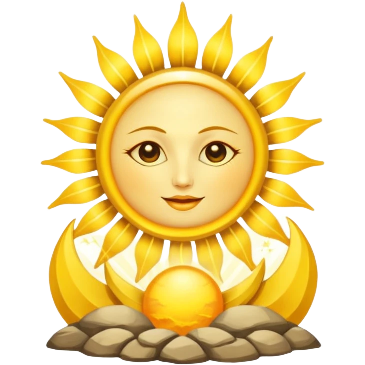 the sun tarot card emoji