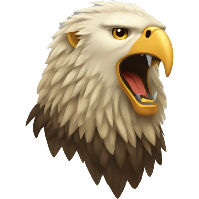 eagle merged with lion emoji