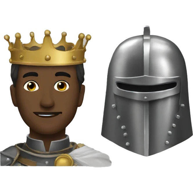 King Baldwin IV with the Iron mask emoji