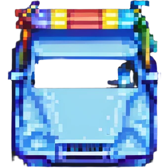 car wash in pixel art style emoji