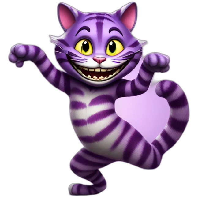 Cheshire cat DANCING emoji