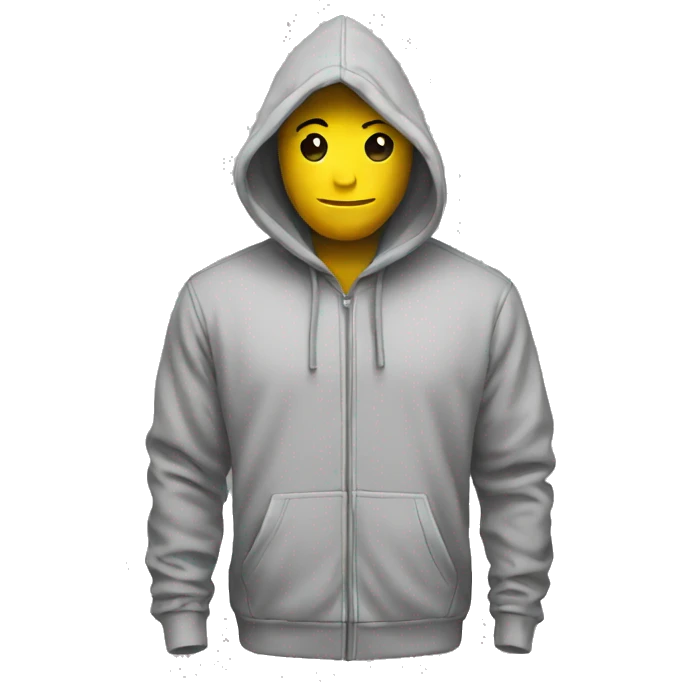 Hoodie grey  emoji