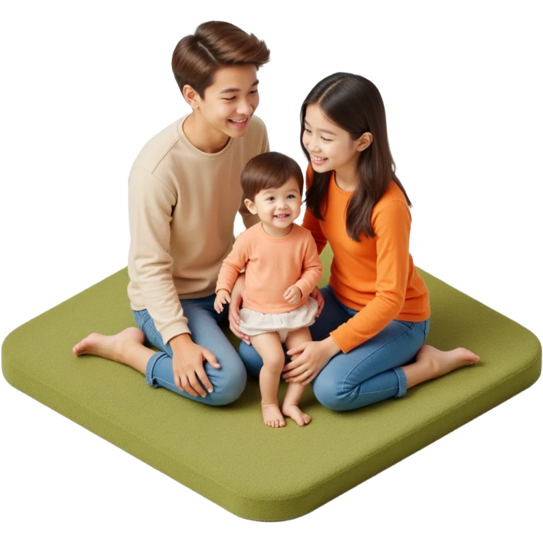 family photo in 3d emoji