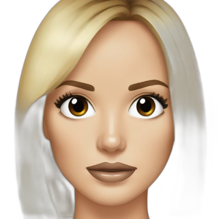 Amanda Holden with a black eye emoji