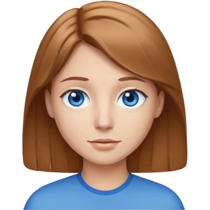 can you make a white native American emoji with light brown hair and blue eyes  emoji