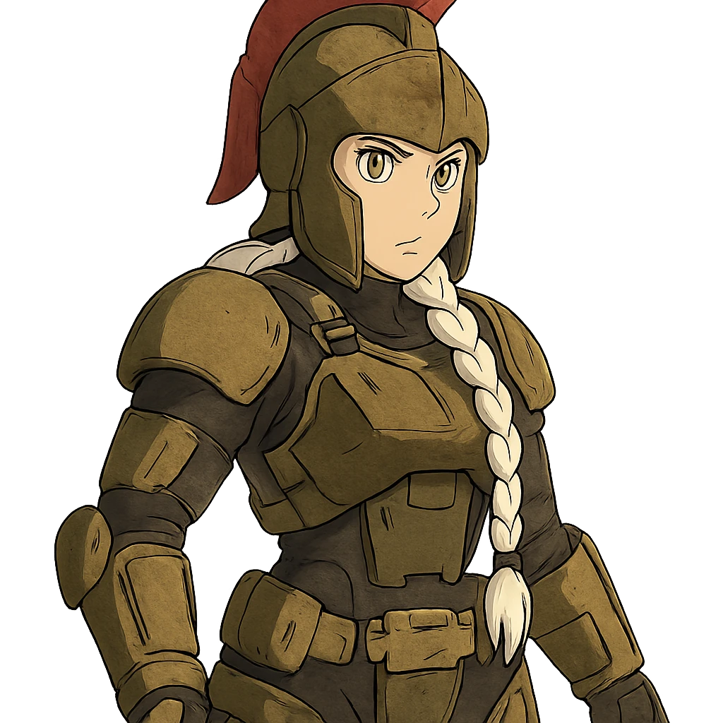 female, wearing reach spartan armor default, long white braid hair, gold yellow eyes, attention pose emoji