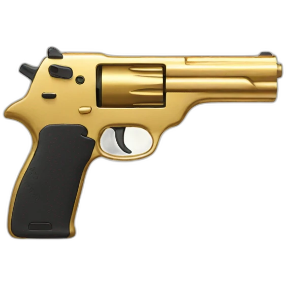 A gold gun  emoji
