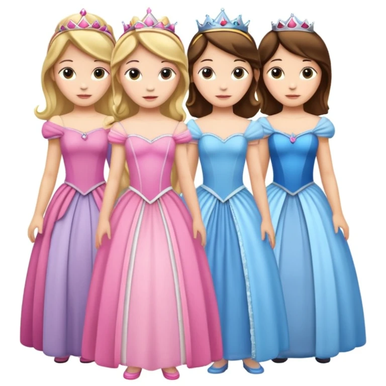 girls in a princess dress emoji