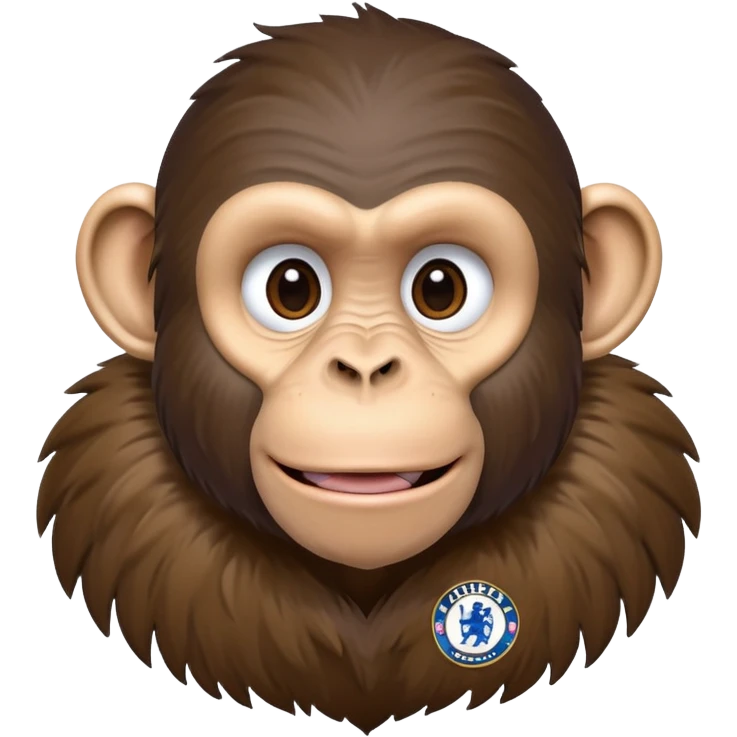 Chimp with Chelsea shirt  emoji