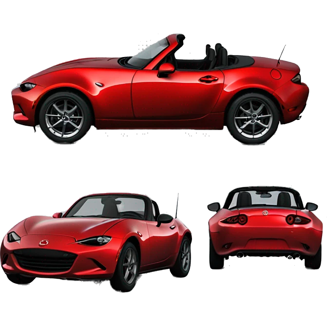 Mazda miata mx-5 2023 soul red emoji