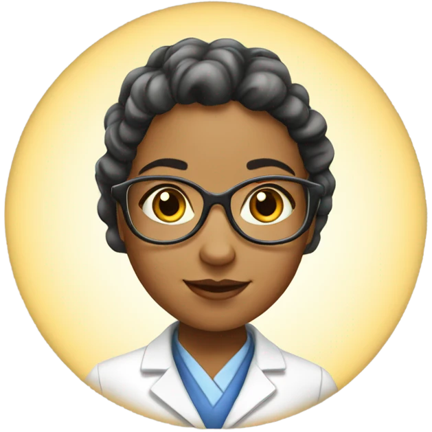 European girl scientist emoji