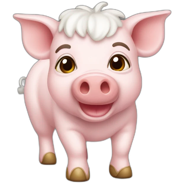 Chevaucheur de cochon emoji