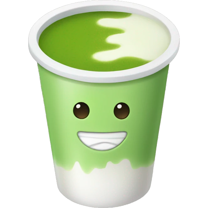 Matcha drink cup emoji