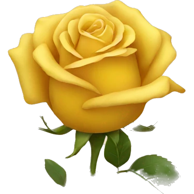 Yellow rose emoji