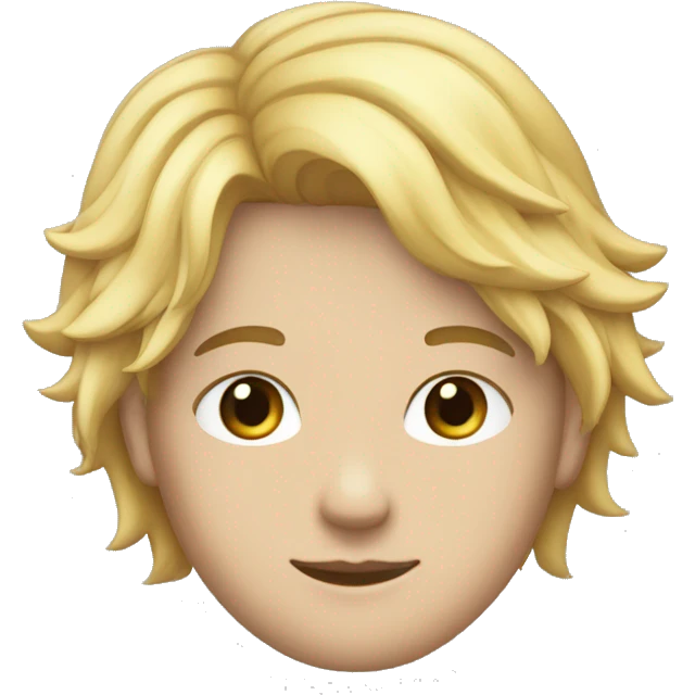 un joven de 18 años blanco con pelo negro liso , rostro estilo cuadraro y guapo emoji