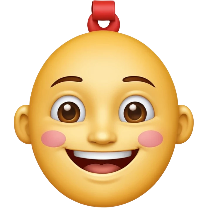 home shaped face mascot on neck  emoji
