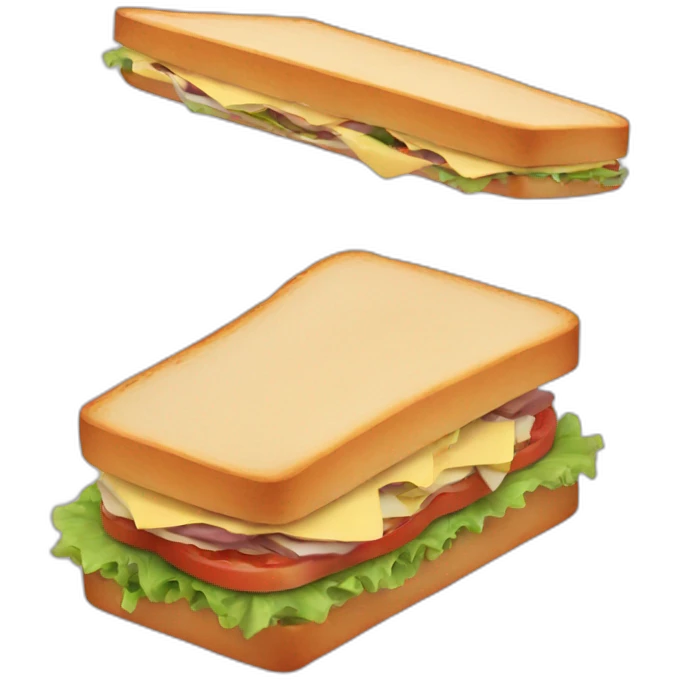 Flying sandwich emoji