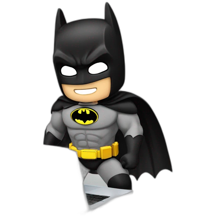 batman digitando no notebook emoji