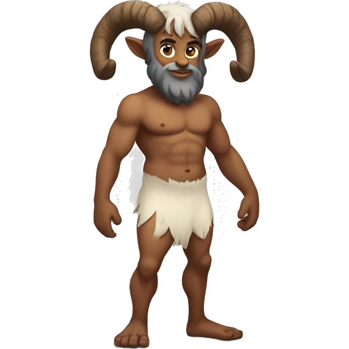 Full body satyr with goat legs emoji