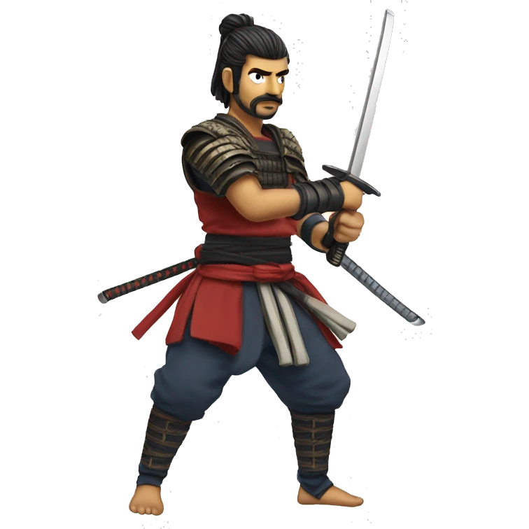 Samuraj with katana emoji