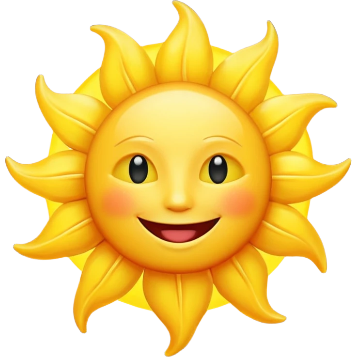 smiling sun emoji emoji