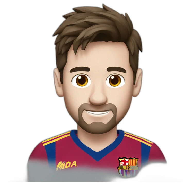 messi with a madrid shirt emoji