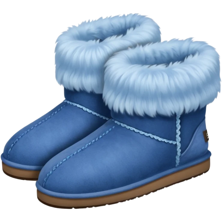UGG slippers blue emoji
