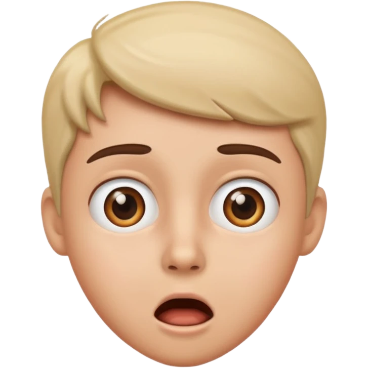 A surprise look emoji