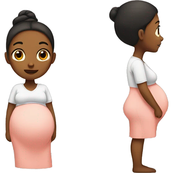 Heavily pregnant emoji