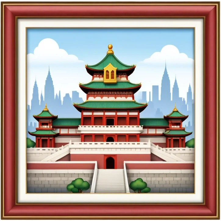 Cinematic Realistic Imperial City of Hu·∫ø Landmark Emoji, showcasing historic palaces and temples rendered with intricate textures and regal, soft lighting. emoji